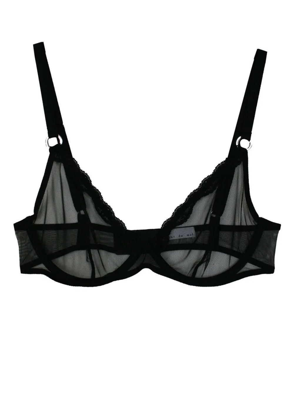 I35 NWT ANGABRIEL Women's Sheer Mesh Lace Trim 3/4 Bust Underwire Bra - Sz: 32G